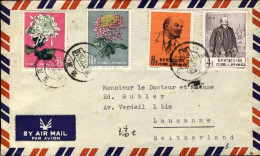 1961-Cina China Lettera Ambasciata Svizzera In Cina Affrancata 2 Val. Lenin + 2  - Lettres & Documents