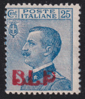 1923-Italia (MNH=**) BLP 25c. Con Soprastampa Tipografica In Rosso Del I° Tipo,  - Ungebraucht