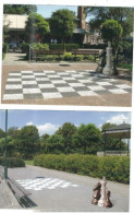 GIANT CHESS BOARDS NETHERLANDS  2 POSTCARDS - Echecs