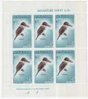 1960-Nuova Zelanda (MNH=**) Due Foglietti Per 12 Valori "uccelli"catalogo Euro 4 - Andere & Zonder Classificatie