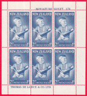 1963-Nuova Zelanda (MNH=**) Due Foglietti S.12v."sanità Principe Andrea"catalogo - Sonstige & Ohne Zuordnung
