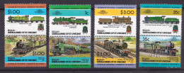 1984-Grenadine Di St.Vincent (MNH=**) S.16v."Locomotive" - St.Vincent & Grenadines