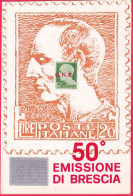 1993-Cinquantenario Emissione GNR Di Brescia Cartolina Commemorativa Con Tiratur - 1991-00: Marcophilia