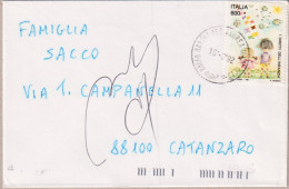 1992-DIRITTI INFANZIA Lire 600 (1968) Isolato Su Biglietto Visita - 1991-00: Poststempel