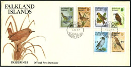 1982-Falkland S.6v."Fauna,uccelli"su Fdc Illustrata - Falkland