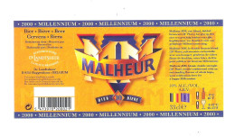 BROUWERIJ DE LANDTSHEER - BUGGENHOUT - MALHEUR - 10 - 2000 MILLENNIUM - 33 CL  -  BIERETIKET  (BE 756) - Cerveza