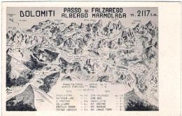 1932-"Dolomiti-albergo Marmolada-passo Di Falzarego"non Viaggiata - Bolzano (Bozen)