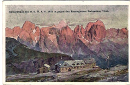 1923-Bolzano Cartolina "Schlernhaus-Tirol Dolomiten"affrancata 30c.Michetti Con  - Bolzano (Bozen)