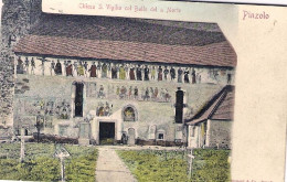 1907-affrancata 10h.austriaco "Pinzolo Chiesa S.Vigilio Col Ballo Della Morte" C - Trento