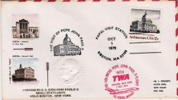 Vaticano-1979 Viaggio Di S.S.Giovanni Paolo II^negli U.S.A. Boston Del 1 Ottobre - Poste Aérienne