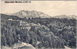1930ca.-"Passo Della Mendola (1364m)-veduta Del Mendelpass (in Rosso)soprastampa - Bolzano (Bozen)