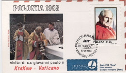 1983-Polonia Volo Di Rientro Di S.S.Giovanni Paolo II^ Da Krakow - Avions