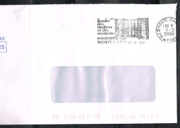 PHIL-L84 - MONACO Flamme Illustrée Sur Lettre Musée Des Timbres Et Monnaies Monte-Carlo 2000 - Marcophilie