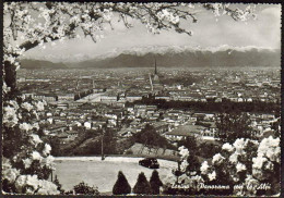 1953-cartolina Diretta In Germania Torino-Panorama Con Le Alpi Affrancata L.35 I - Other & Unclassified
