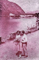 1920circa-cartolina Giovane Coppia In Riva Al Lago Della Diamant G.E.F. - Koppels