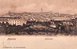 1913-Macerata Panorama, Viaggiata - Macerata