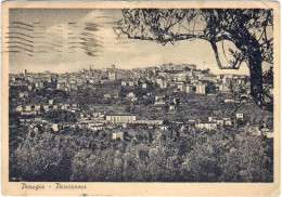 1948-"Perugia-panorama"affrancata L.6 (Pa 138)isolato - Perugia