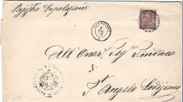1877-stampato Affr. 2c.annullo A Linee Doppio Cerchio "Landriano"(pt.8) - Storia Postale