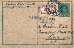 1918-Autriche Osterreich Austria Intero Postale 8h."Carlo 1 "+affrancatura Aggiu - Altri & Non Classificati