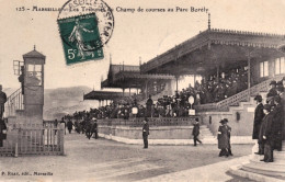 1912-Francia Marseille Les Tribunes Du Champ De Courses Au Parc Borely, Viaggiat - Reitsport