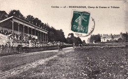 1911-Francia France Correze Pompadour Champ De Courses Et Tribune, Viaggiata - Reitsport