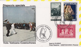 Vaticano-1987  Dispaccio Speciale Volo Per Czestochowa Del 8 Giugno, Cat Pellegr - Airmail
