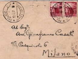 1947-ricevuta Di Ritorno Di Lettera Spedita Il 10 Aprile, Affrancata Con Due L.3 - 1946-60: Marcophilia