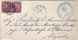 1881-piego Affrancato 10c.Umberto I Annullo A Linee E Annullo Ad Un Cerchio "Cap - Marcofilie