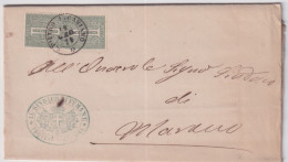 1879-coppia 1c.Cifra Tir.di Torino Annullo S.Pietro In Cariano Dal Sindaco Di Fu - Marcofilie