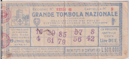 1933-cartella Della Grande Tombola Nazionale Con Estrazione A Firenze - Loterijbiljetten