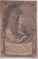 1700ca.-Francesco Redi Filosofo Medico E Poeta Bella Incisione In Rame Su Carton - Prints & Engravings