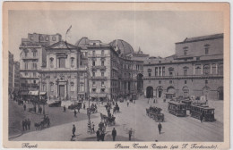 1932-Napoli Piazza Trieste E Trento Affrancata Germania 5pf. - Napoli (Naples)