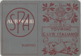 1922-tessera Del Touring Club Italiano Rilasciata A Milano - Membership Cards