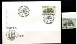 1989 2322 FDC (Borgerhout)& Serie Postfris Met 1édag Stempel : " Journée Du Timbre / Dag Van De Postzegel 1989 " - 1991-2000