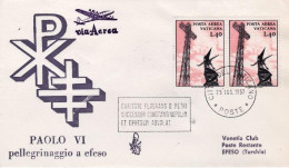 1967-Vaticano Visita Papale A Efeso Turchia Di Paolo VI - Airmail