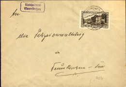1935-Saargebiet Sarre Lettera Per Il Lussemburgo Affrancata 75c. Michel No.115 - Poste Aérienne