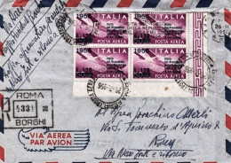 1956-volo Speciale Visita Del Presidente Della Repubblica Negli U.S.A. E Nel Can - Luftpost
