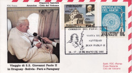 1988-Paraguay Volo Di Rientro Visita Di S.S.Giovanni Paolo II^ In Uruguay-Bolivi - Uruguay