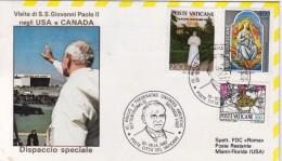 1987-Vaticano Viaggio Di S.S.Giovanni Paolo II^ In Canada (Fort Simpson" - Airmail