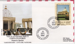 1990-Costa D'Avorio Volo Di Rientro Di Giovanni Paolo II^ Da Yamoussoukro - Côte D'Ivoire (1960-...)