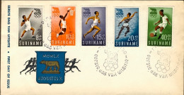 1960-Suriname S.5v."Olimpiadi Di Roma"su Fdc Illustrata - Suriname