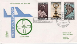 Vaticano-1968  Bogota' Volo Papale In Colombia Di S.S.Paolo VI - Airmail