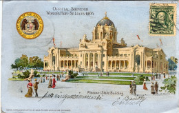 1904-U.S.A. Cartolina Illustrata Official Souvenir World's Fair St.Louis-Missour - Poststempel