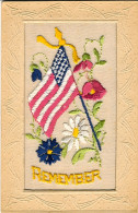 1918circa-"Remember" Ricamata - Embroidered
