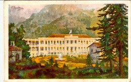 1933-cartolina Della Croce Rossa Italiana Istituto Climatico Di Cuasso Al Monte  - Cruz Roja