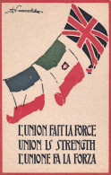 1920ca.-L'union Fait La Force-union Is Strenght-L'unione Fa La Forza, Cartolina  - Patriotic