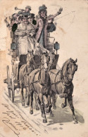 1906-L'arrivo Della Diligenza, Viaggiata - Poste & Facteurs