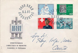 1965-Svizzera S.4v."Serie Di Propaganda"su Fdc Illustrata - FDC