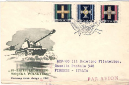 1958-Poland Polska Polonia S.3v."Armata Popolare"su Fdc Illustrata Viaggiata - FDC