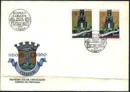 1962-Portogallo S.2v."anniversario Citta' Di Tomar"su Fdc Illustrata - FDC
